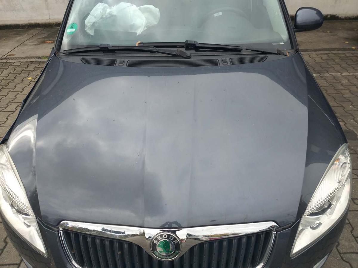 Skoda Fabia 2 5J original Motorhaube LF8J Anthrazitgrau Bj.2009